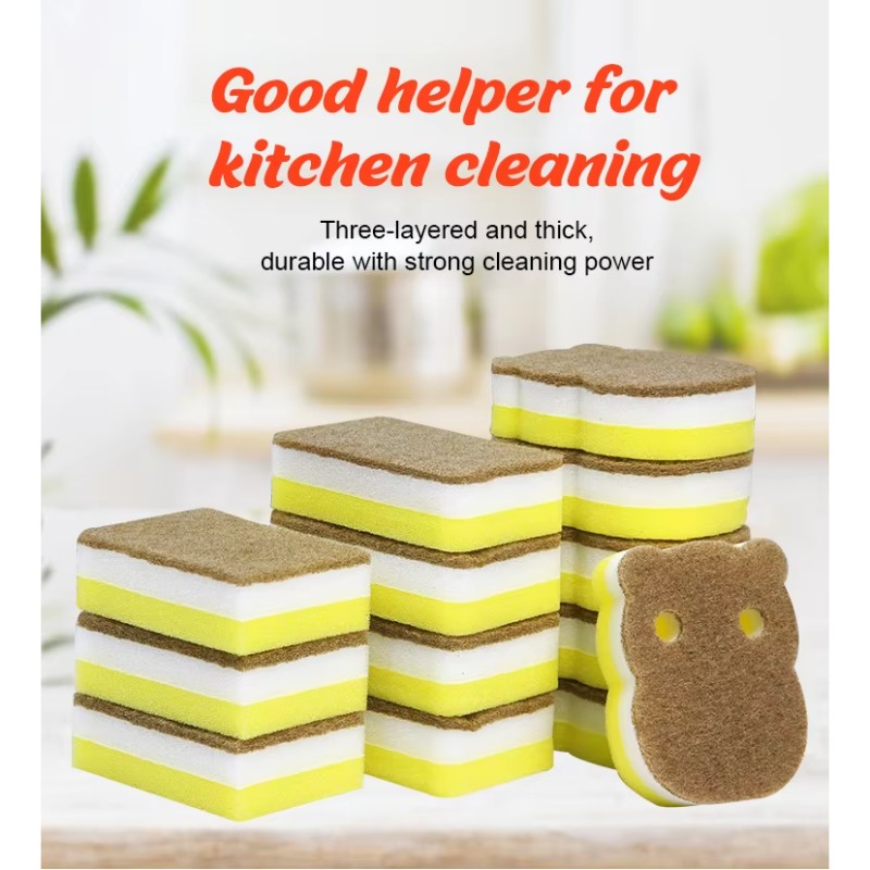 Máy chà sàn nhà bếp hai mặt hình dạng động vật