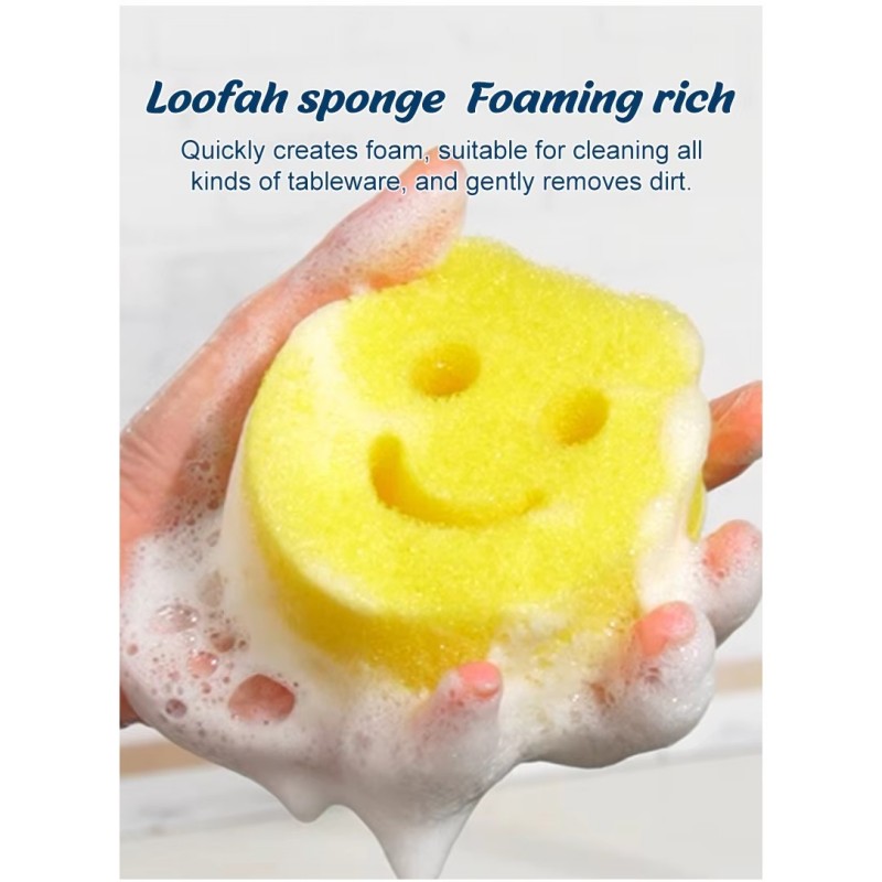 Miếng Bọt Biển Tẩy Tế Bào Chết Smile Face Rửa Bát